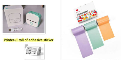 Portable Mini Thermal Label Printer Home Photo Printer Student Wrong Question Printer Bluetooth Mini Label Printer Price Tag